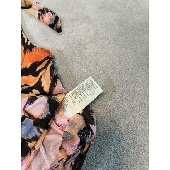 Free People Avenue Ruched Bow Strap Tank Top Small - Picture 4 of 10